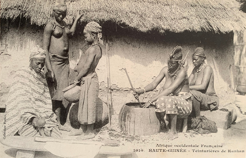 HAUTE-GUINÉE -Teinturières de Kankan.