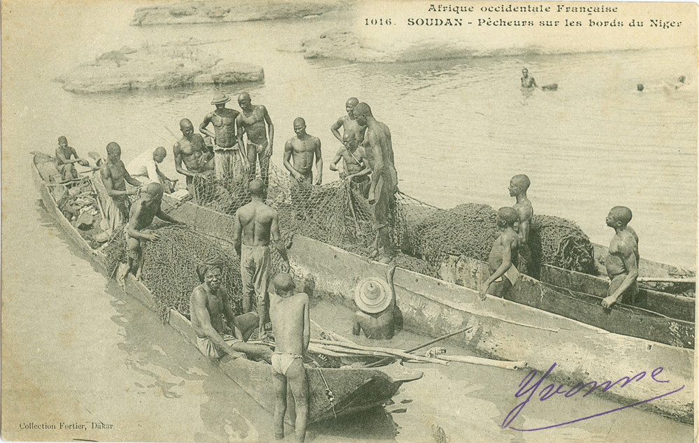 SOUDAN – Pêcheurs sur les bords du Niger