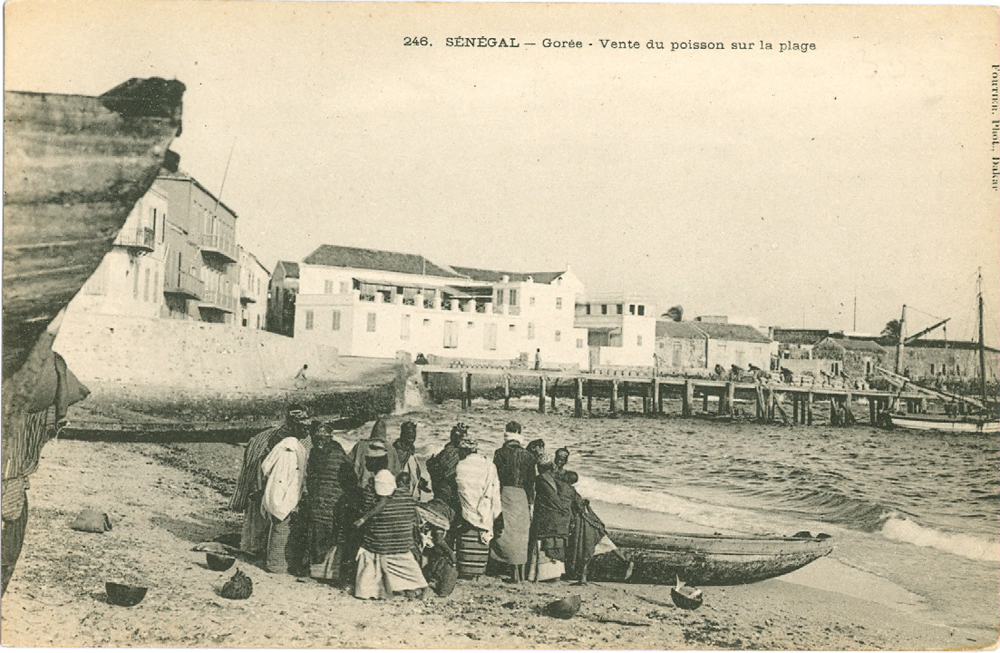 SÉNÉGAL – Gorée – Vente du poisson sur la plage